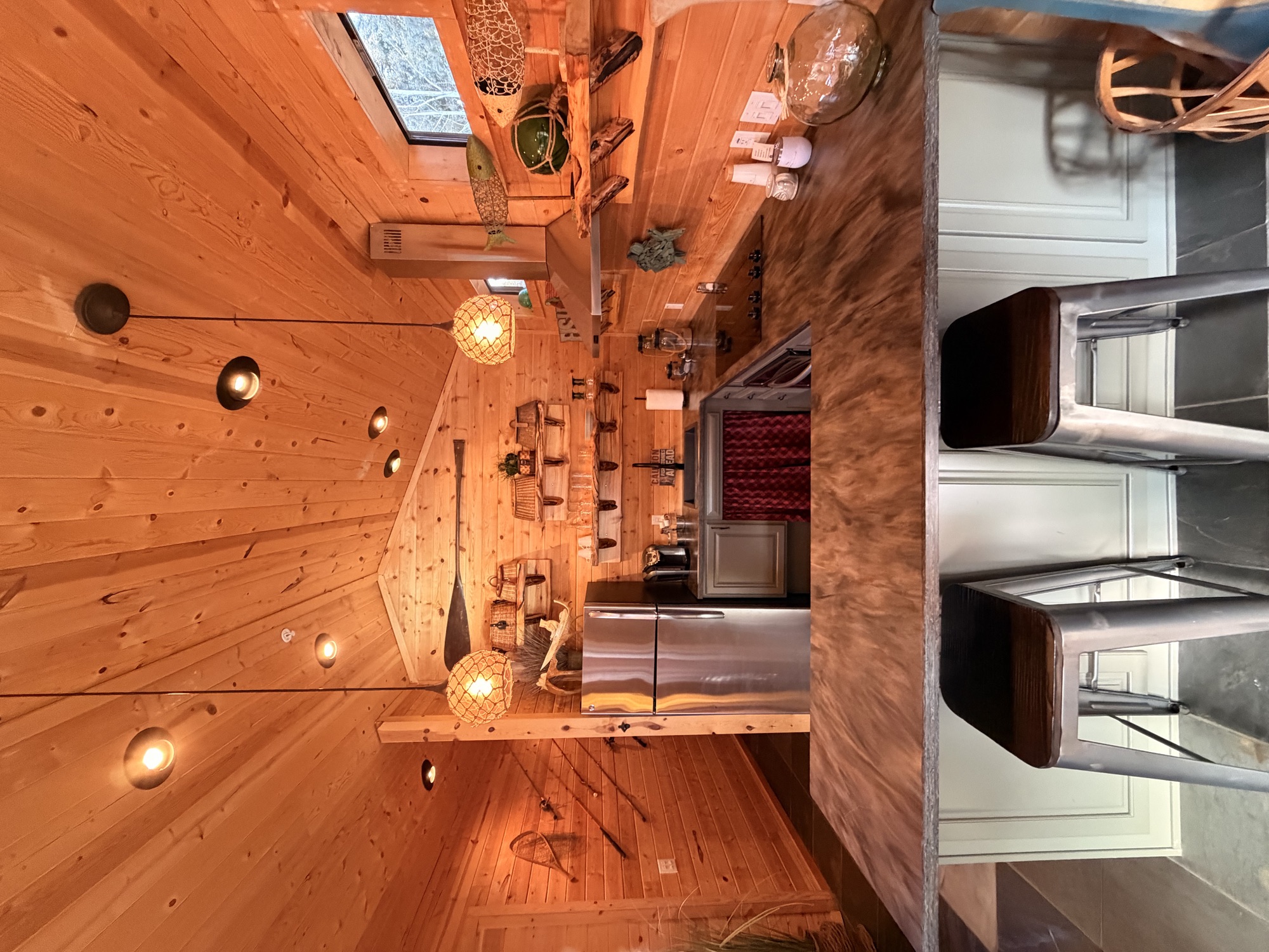 Kitchen and living area