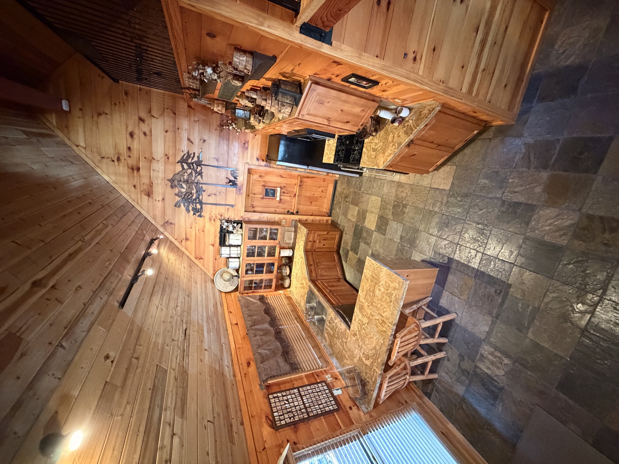 Huckleberry House kitchen and living