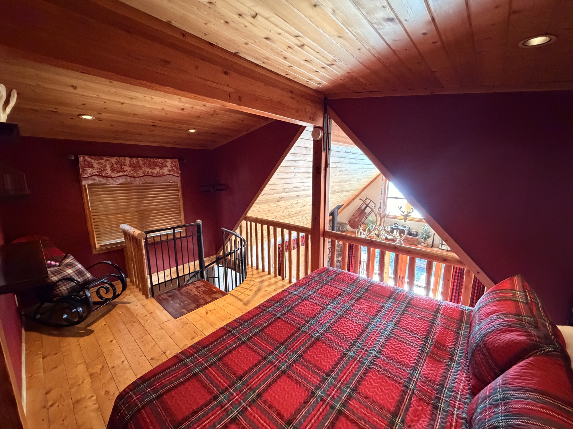 Owl's Nest loft bedroom