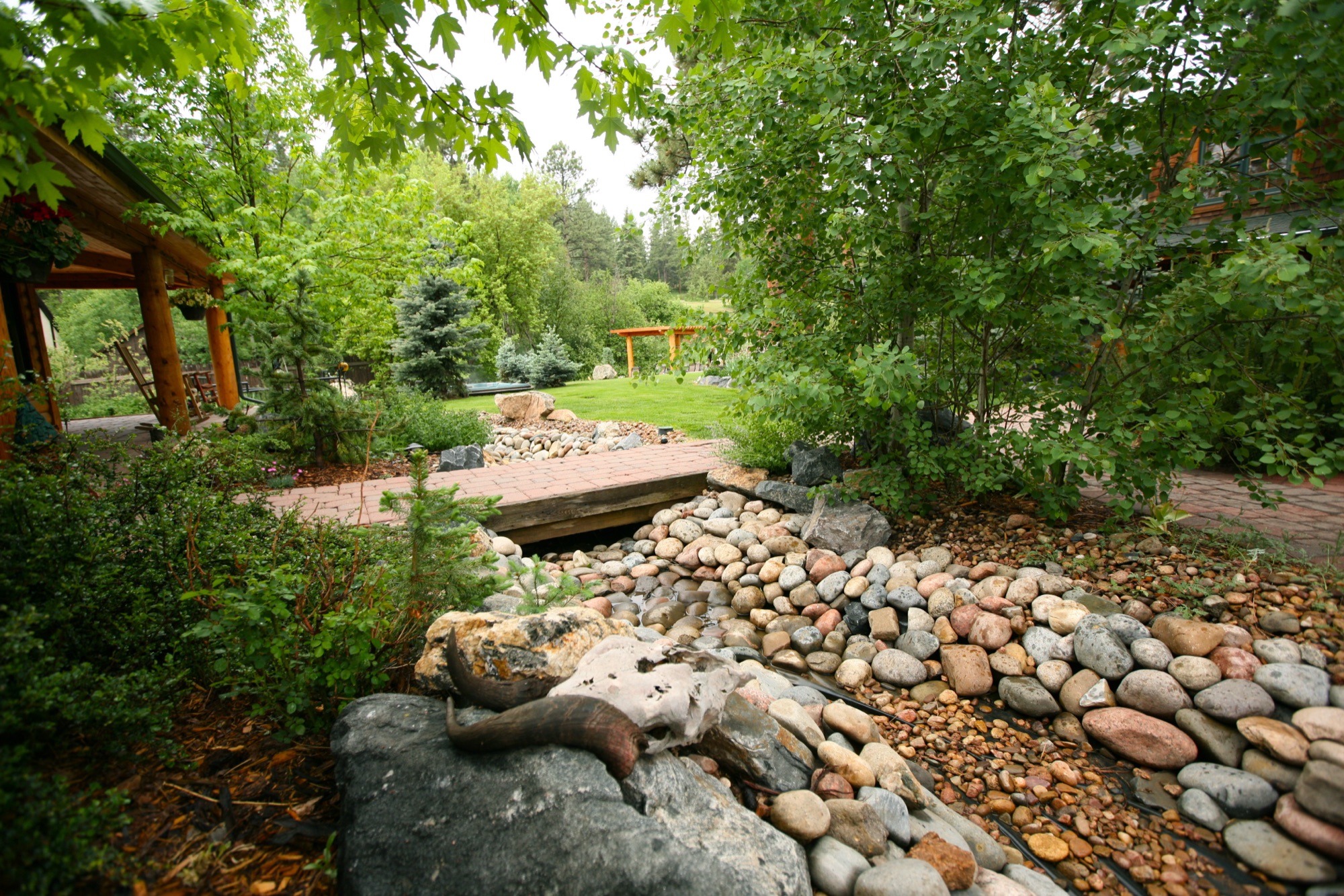Garden stones and pathway