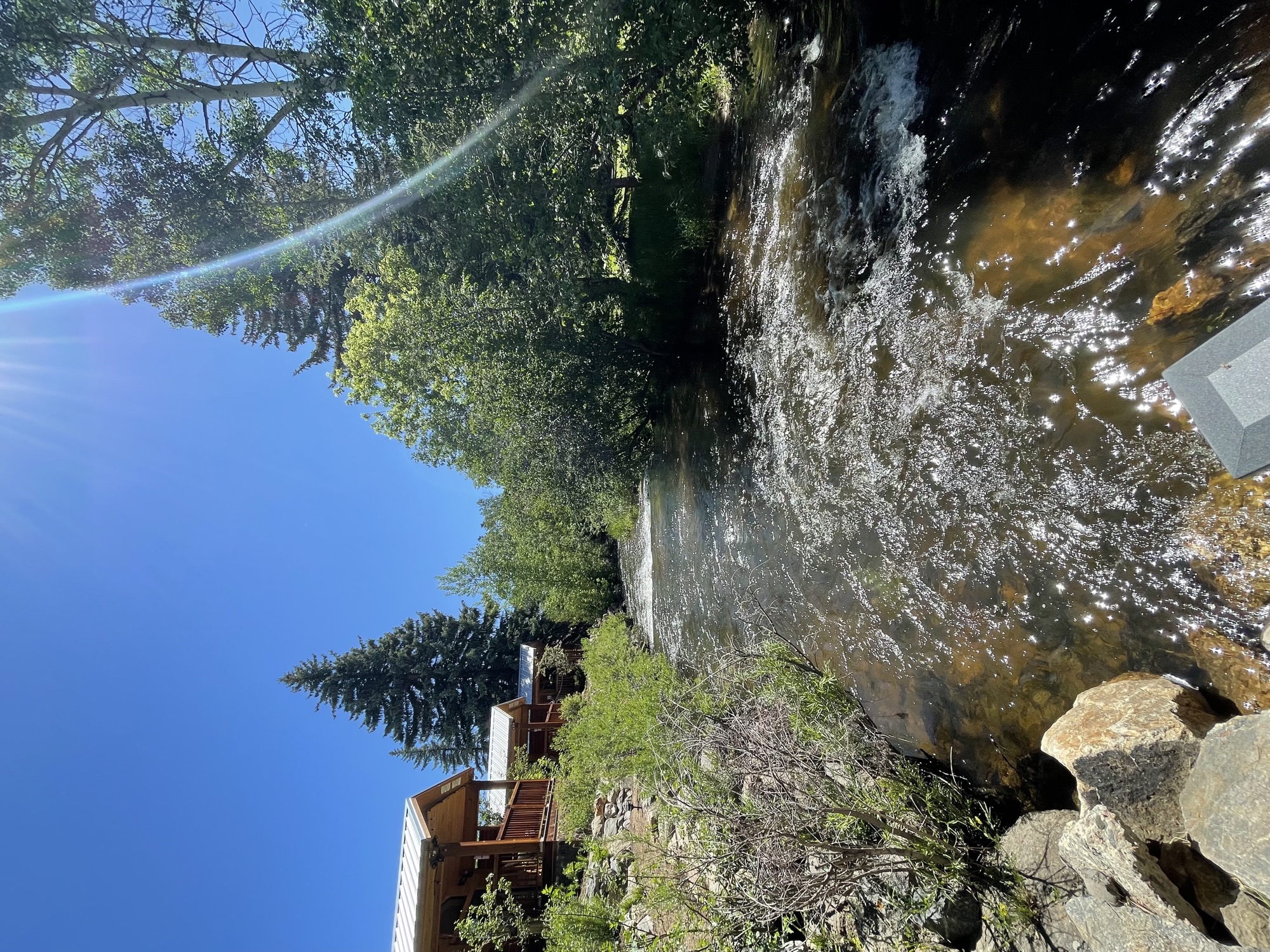 Creek running through the property