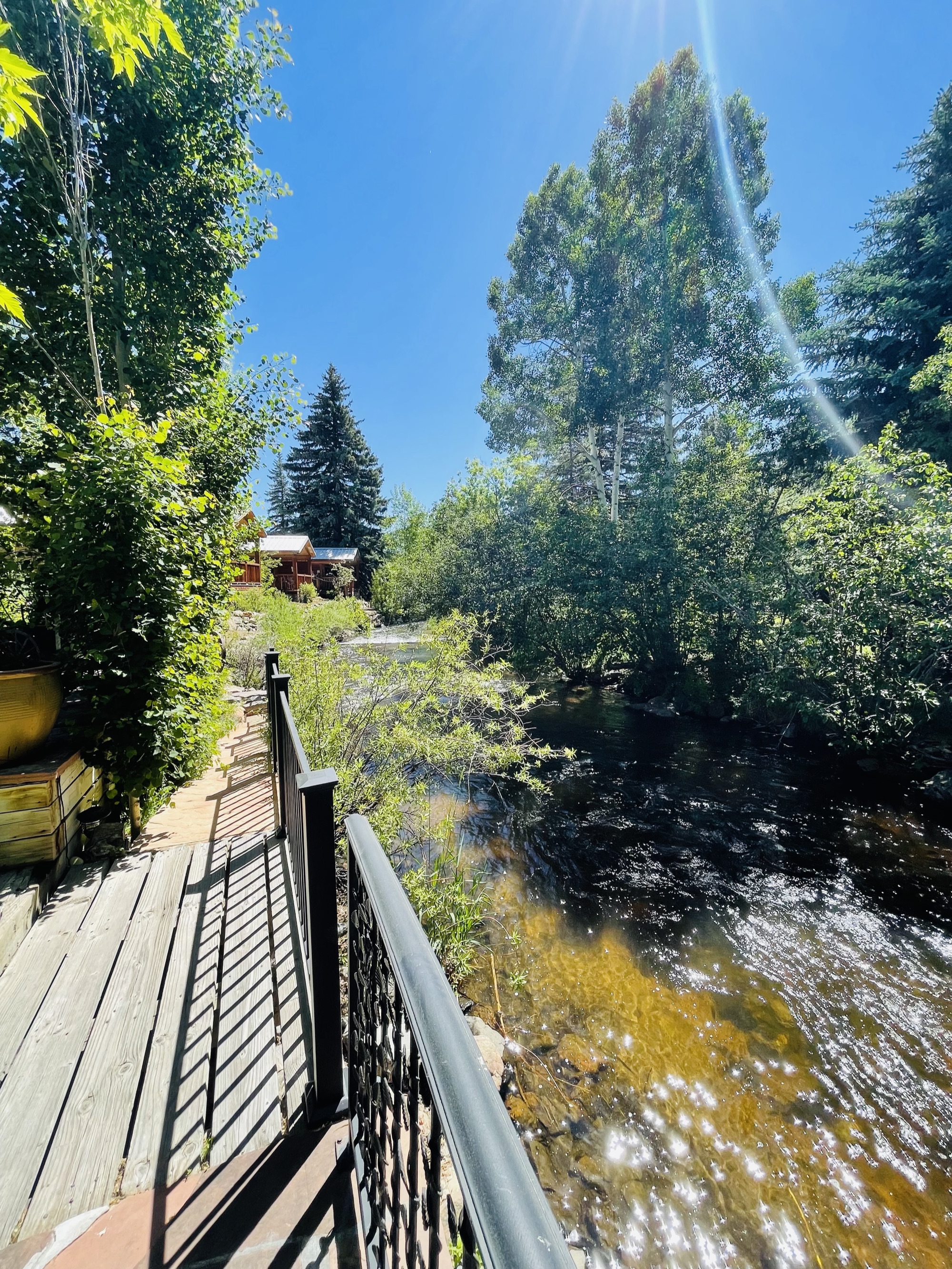 Creek view from bridge