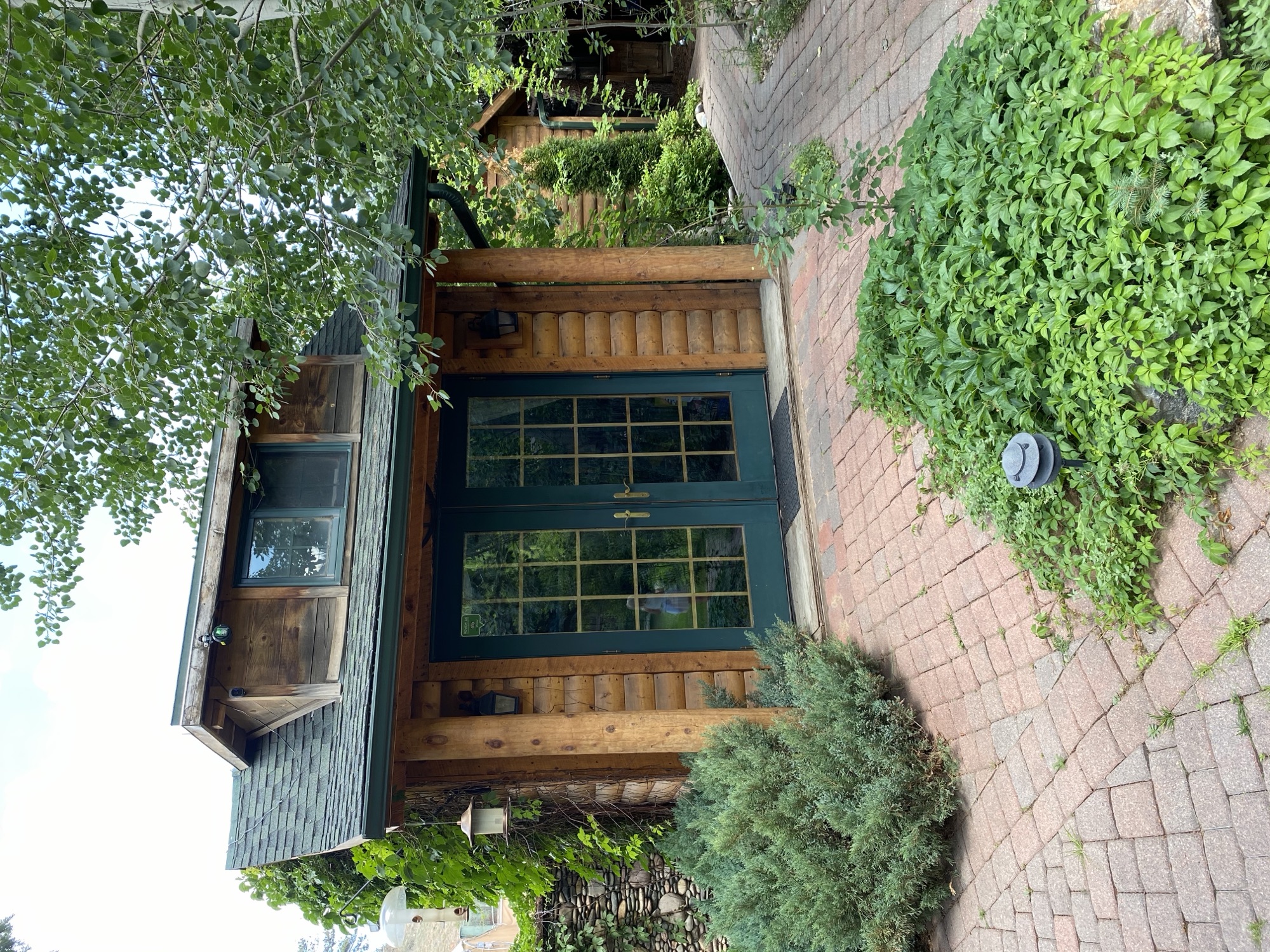 Cabin window door detail
